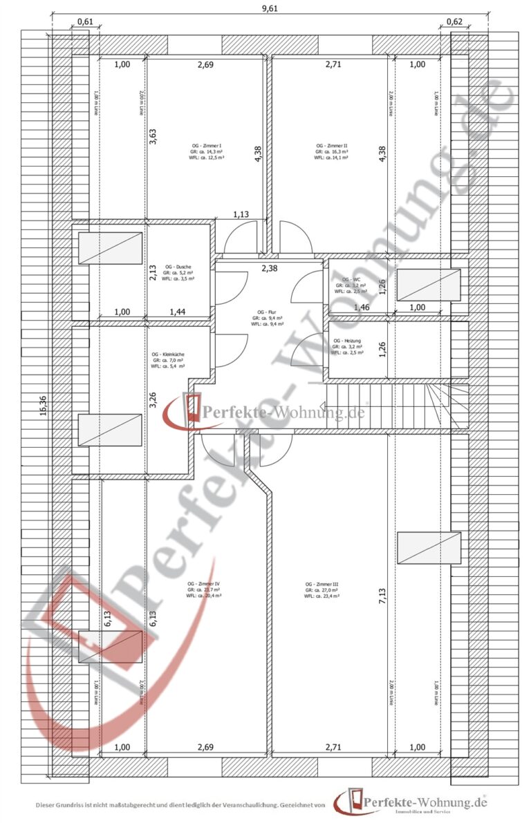 Grundriss Obergeschoss