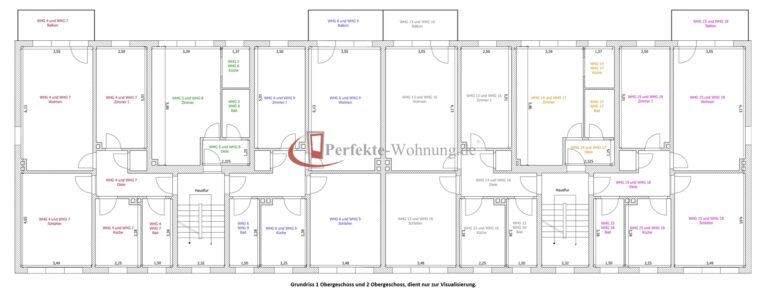Grundriss 1 + 2 OG komplett
