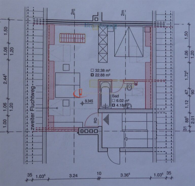 Grundriss Obere Etage
