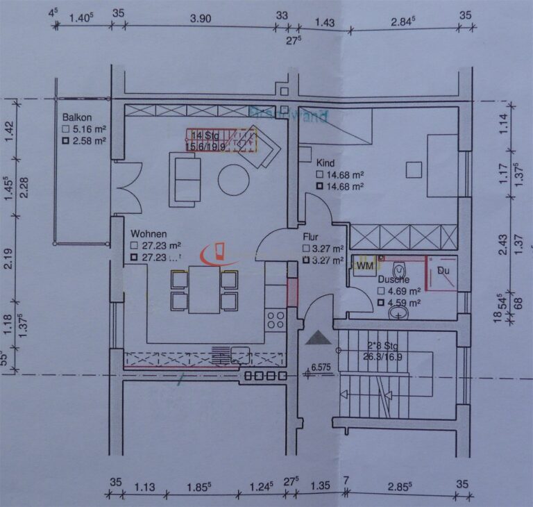 Grundriss Untere Etage