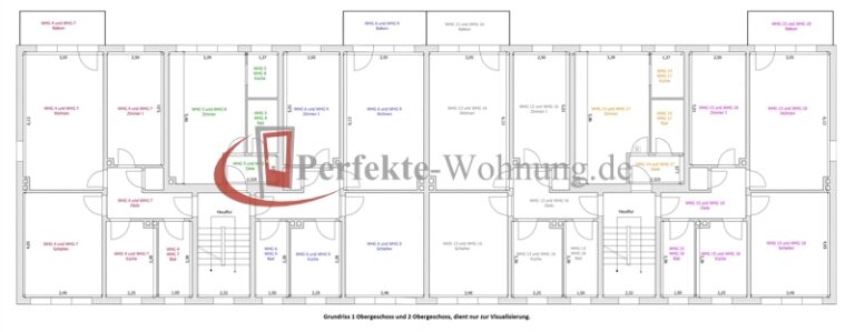 Grundriss 1 + 2 OG komplett